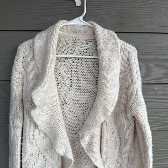 Anthropologie ruffled wool blend cardigan - Picture 3 of 6